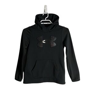 Under Armour Youth Girl's Black Loose Sweatshirt Hoodie